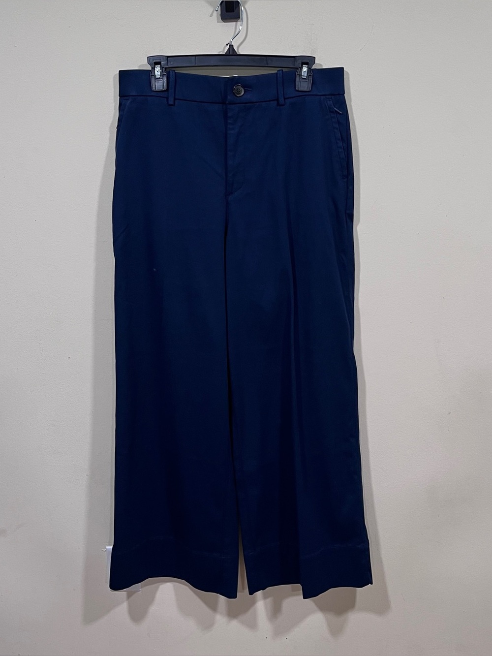 NWT Spanx SPANXsupersmooth® Stretch Twill Wide Leg Pant size L navy - Picture 3 of 11